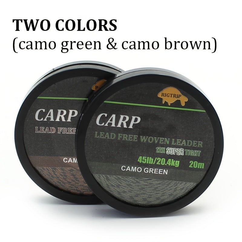 20m Braided Lead Core Carp Fishing Line