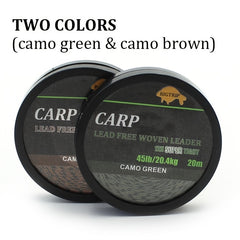 20m Braided Lead Core Carp Fishing Line