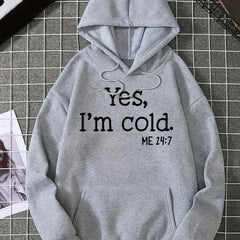 Cold Letter Graphic Hoodies Long Sleeve Pullover Tee Shirt Women's Clothing