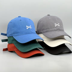Vintage Bone Embroidery Baseball Cap Unisex Sun Hat