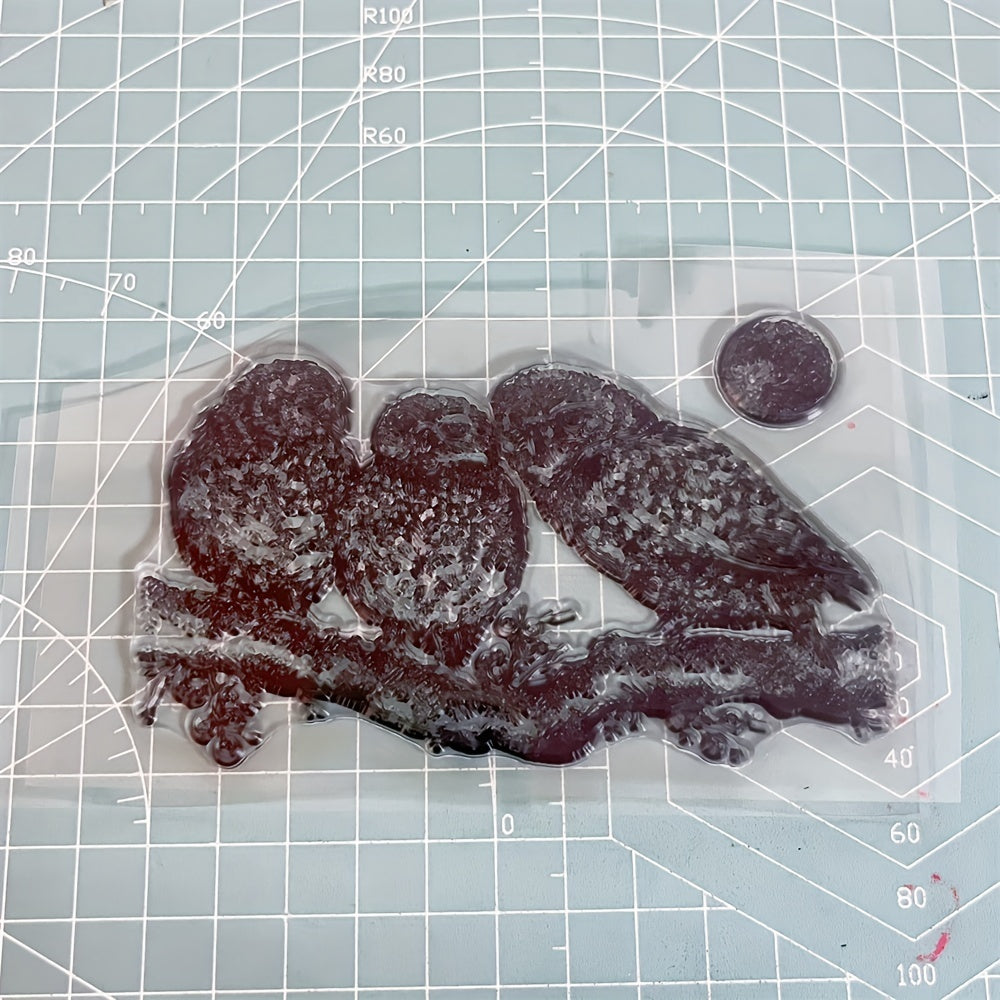 Owls Pattern Clear Silicone Stamp for Crafts