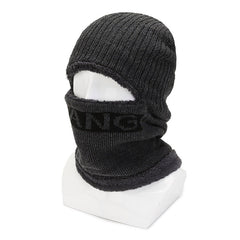 Winter Neck Warmer Fleece Thickened Hat Outdoor Coldproof Warm Knitted Woole