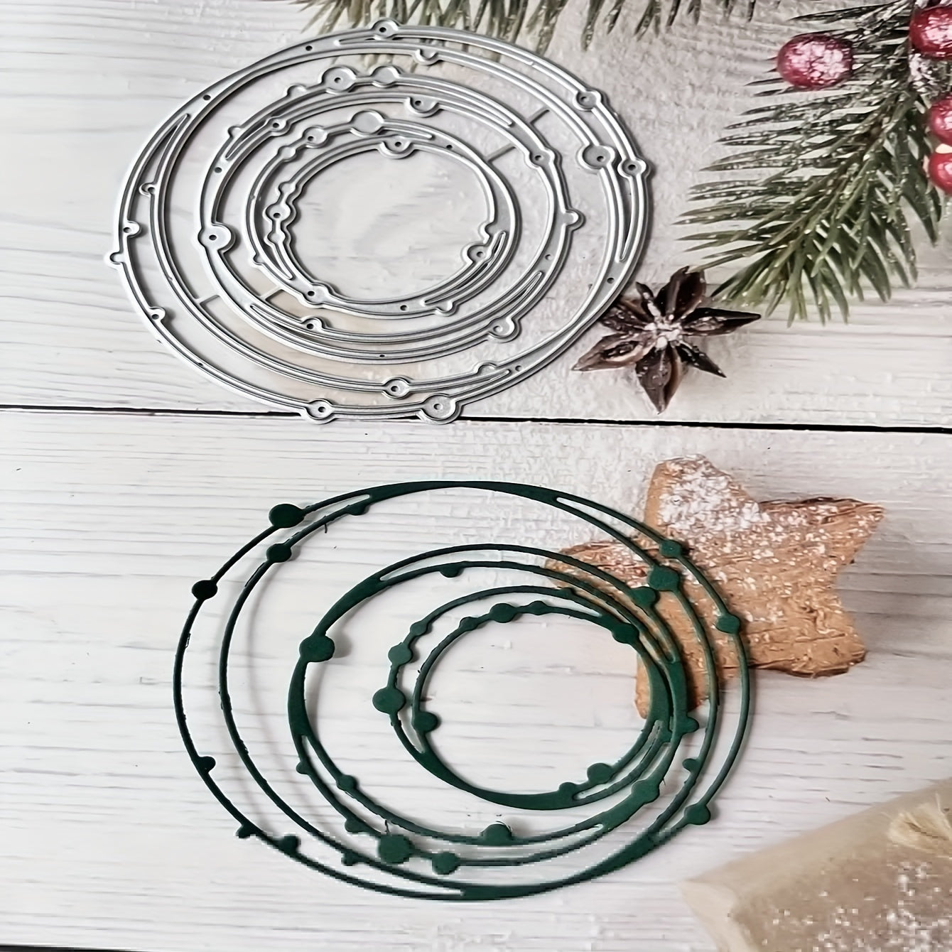 Round Ring Pattern Die Cuts Metal Die for Scrapbook DIY Craft Paper