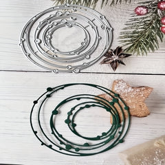 Round Ring Pattern Die Cuts Metal Die for Scrapbook DIY Craft Paper