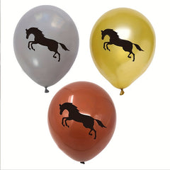 12pcs Horse Cowboy Theme Balloons Birthday Party Decoration Supplies