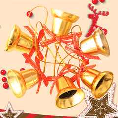 12pcs Christmas Tree Decorative Plastic Bells Home Decor