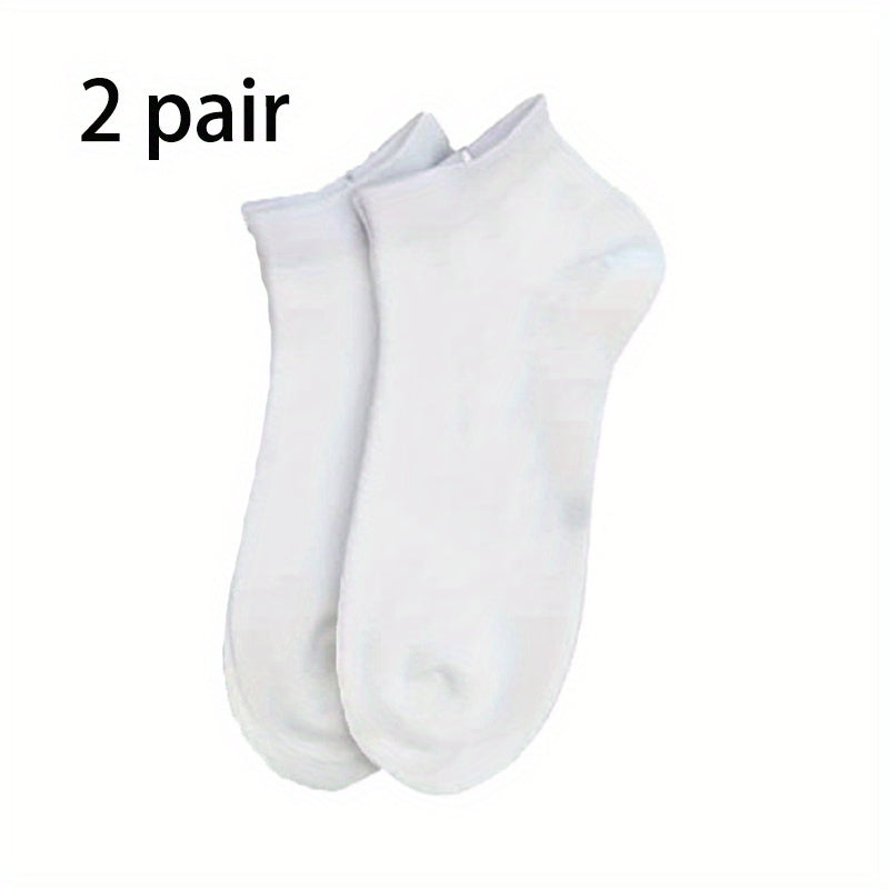 Men's Solid Liner Anklets Socks Soft & Breathable Sweat Absorbent Outdoor Socks