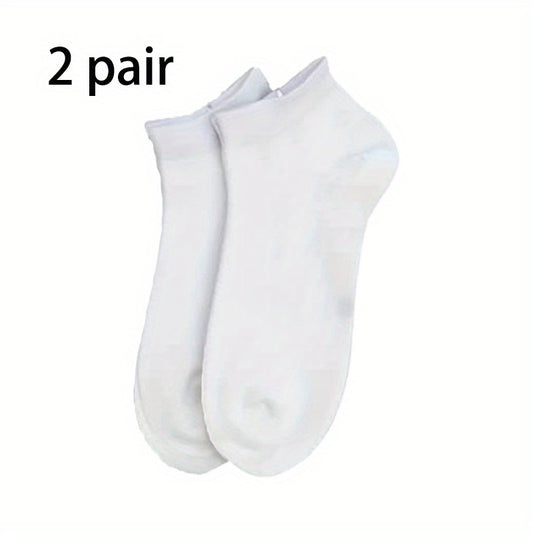 Men's Solid Liner Anklets Socks Soft & Breathable Sweat Absorbent Outdoor Socks