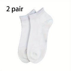 Men's Solid Liner Anklets Socks Soft & Breathable Sweat Absorbent Outdoor Socks