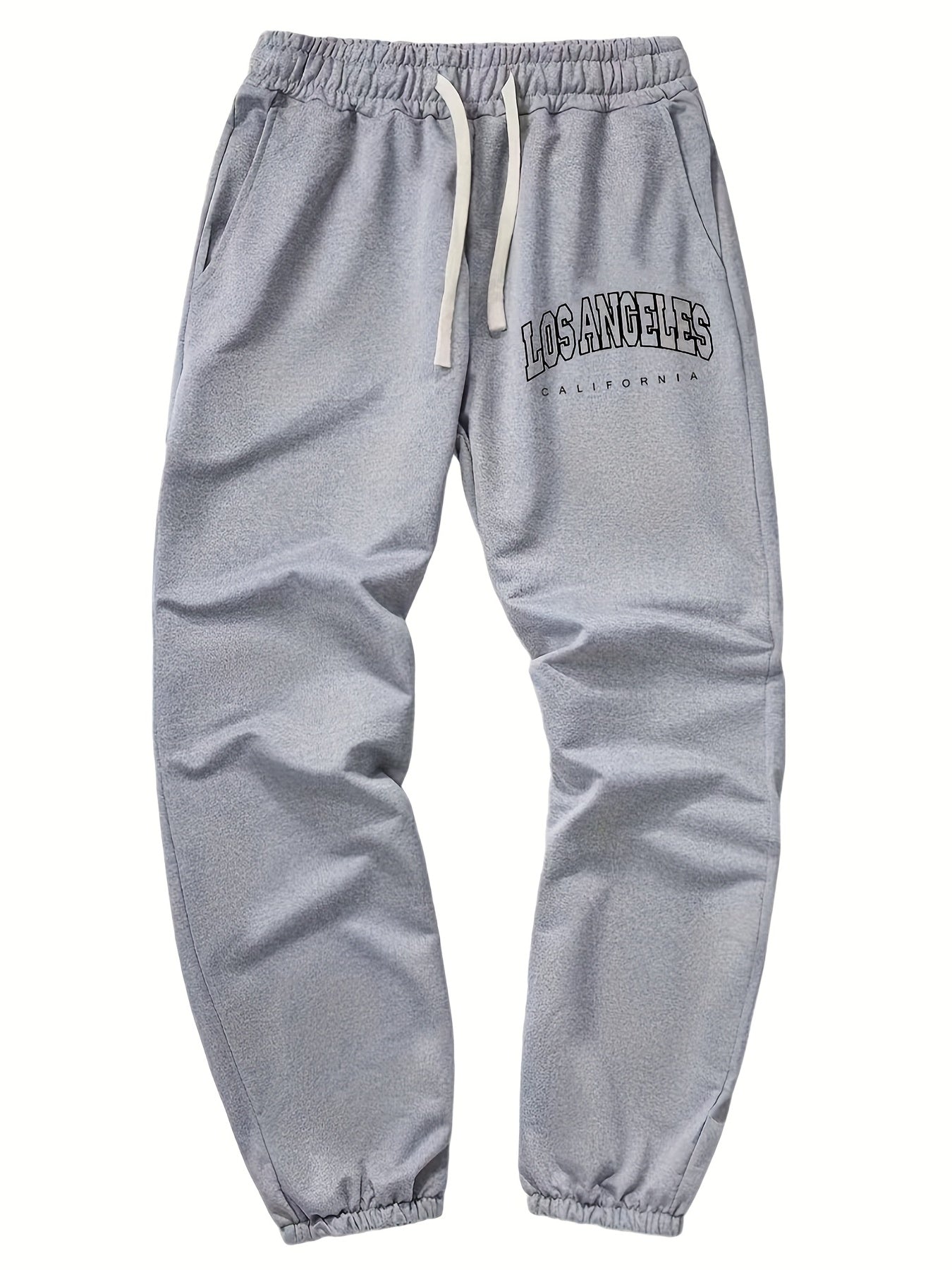 Los Angeles Graphic Casual Joggers Pants Athletic Fit Track Pants