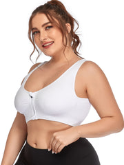 Zip Up Full Coverage Sports Bra