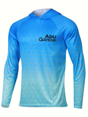 Men's Gradient Hoodie Anti UV Sunscreen Sun Protection Fishing Shirt