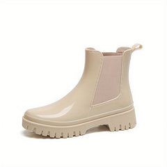 Women's Waterproof Non-slip Rain Boots Rubber Medium Top Rain Boots