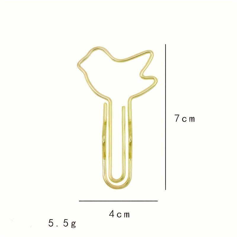 5pcs Metal Pen Clip Multifunctional Paper Clip Stationery Tool