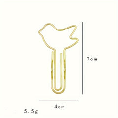 5pcs Metal Pen Clip Multifunctional Paper Clip Stationery Tool