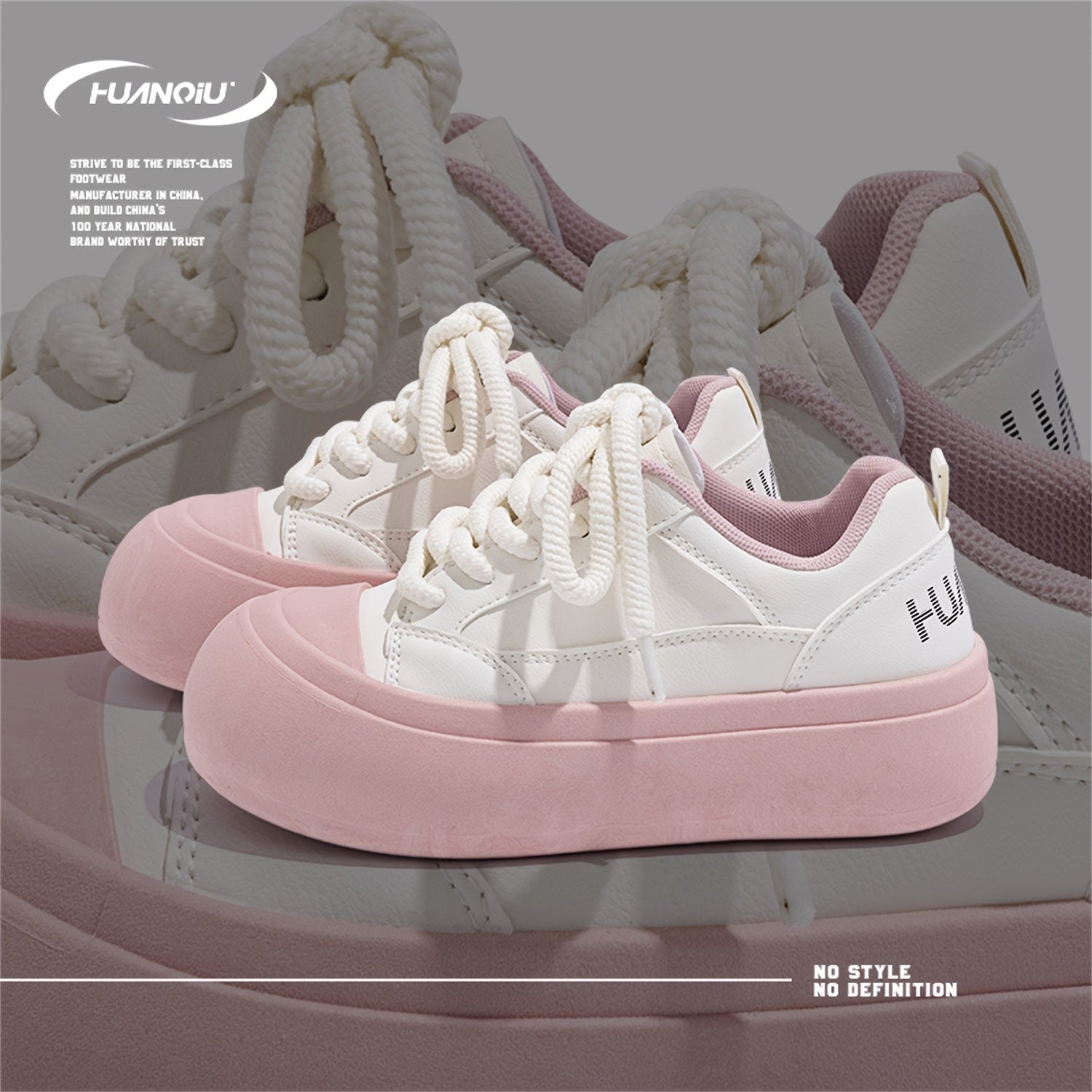 Women's Letter Graphic Board Shoes Non slip Height Increased Sports Sneakers