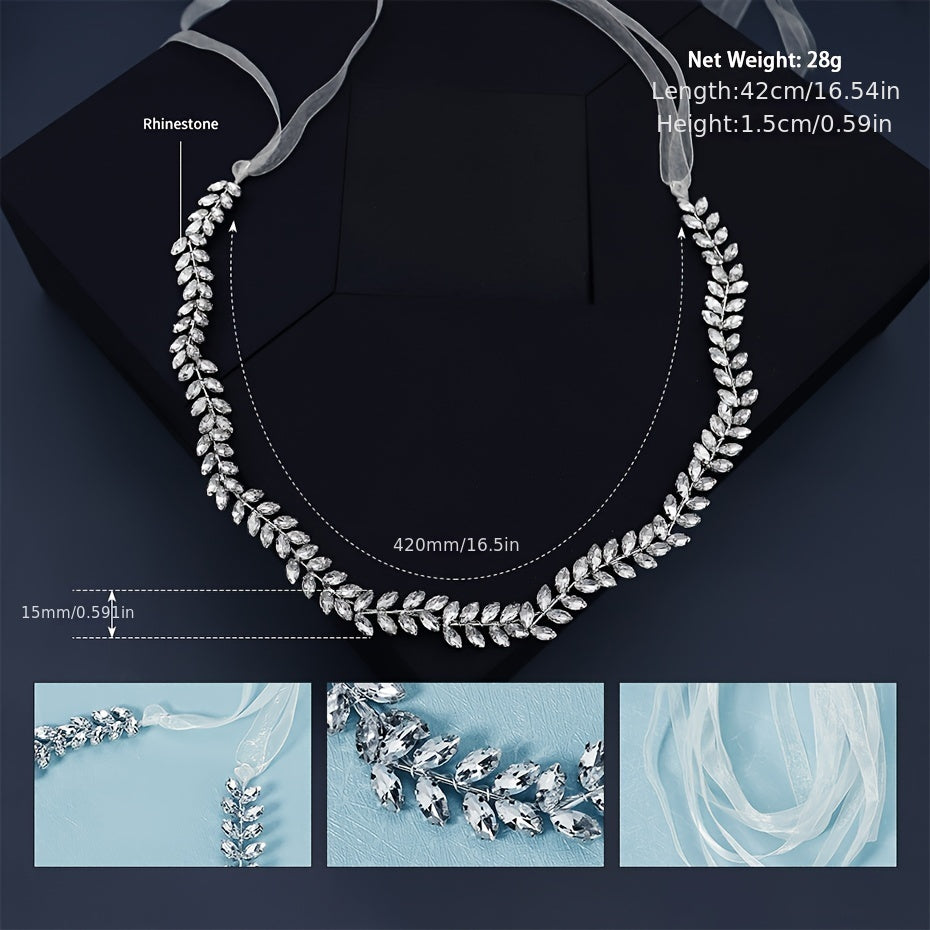 Wedding Sash Bridal Belts Rhinestone Hairband For Grown Formal Dress