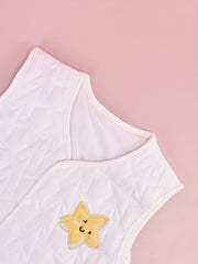 2pcs Cartoon Embroidery V Neck Vest