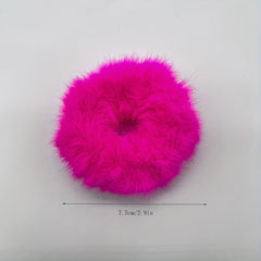 8pcs Plush Hair Ties Ponytail Holders for Girls