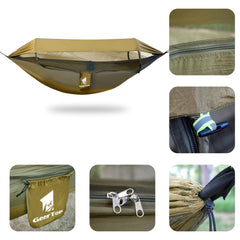 GEERTOP Camping Hammock with Mosquito Net & Waterproof Double Sleep