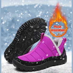 Women's Waterproof Winter Snow Boots Comfy & Warm Sporty Ankle Boots