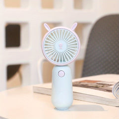 Cartoon Handheld Fan Desktop Small Fan Mini Pocket Fan Usb Charging