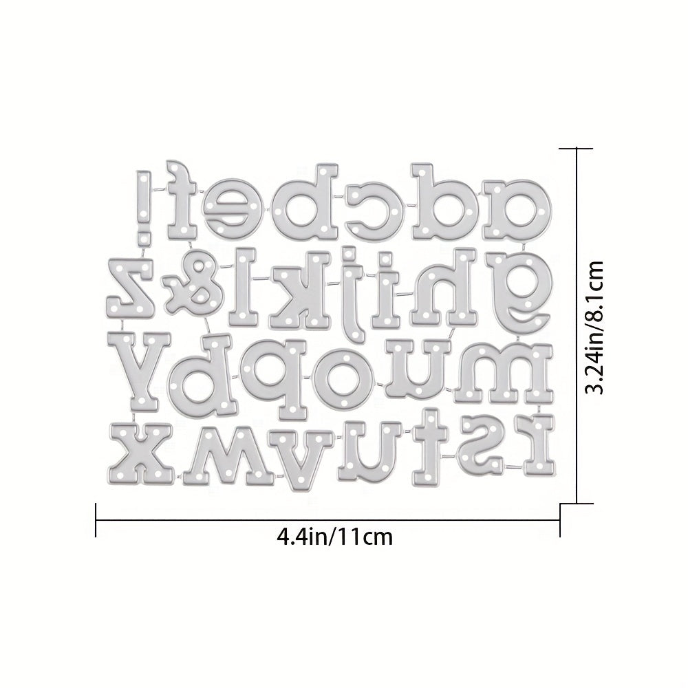 Alphabet Metal Cutting Dies Stencil Scrapbooking DIY Craft Embossing