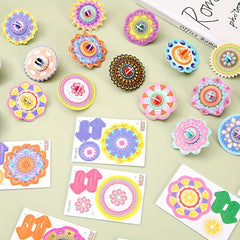 30pcs 3D Paper Spinning Top Puzzle DIY Toy for Kids Party Gift