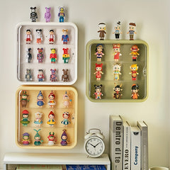Wall-Mounted Doll Blind Box Storage Display Rack - Dustproof Showcase