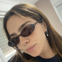 Small Animal Print Sunglasses Vintage Women Eyeglasses