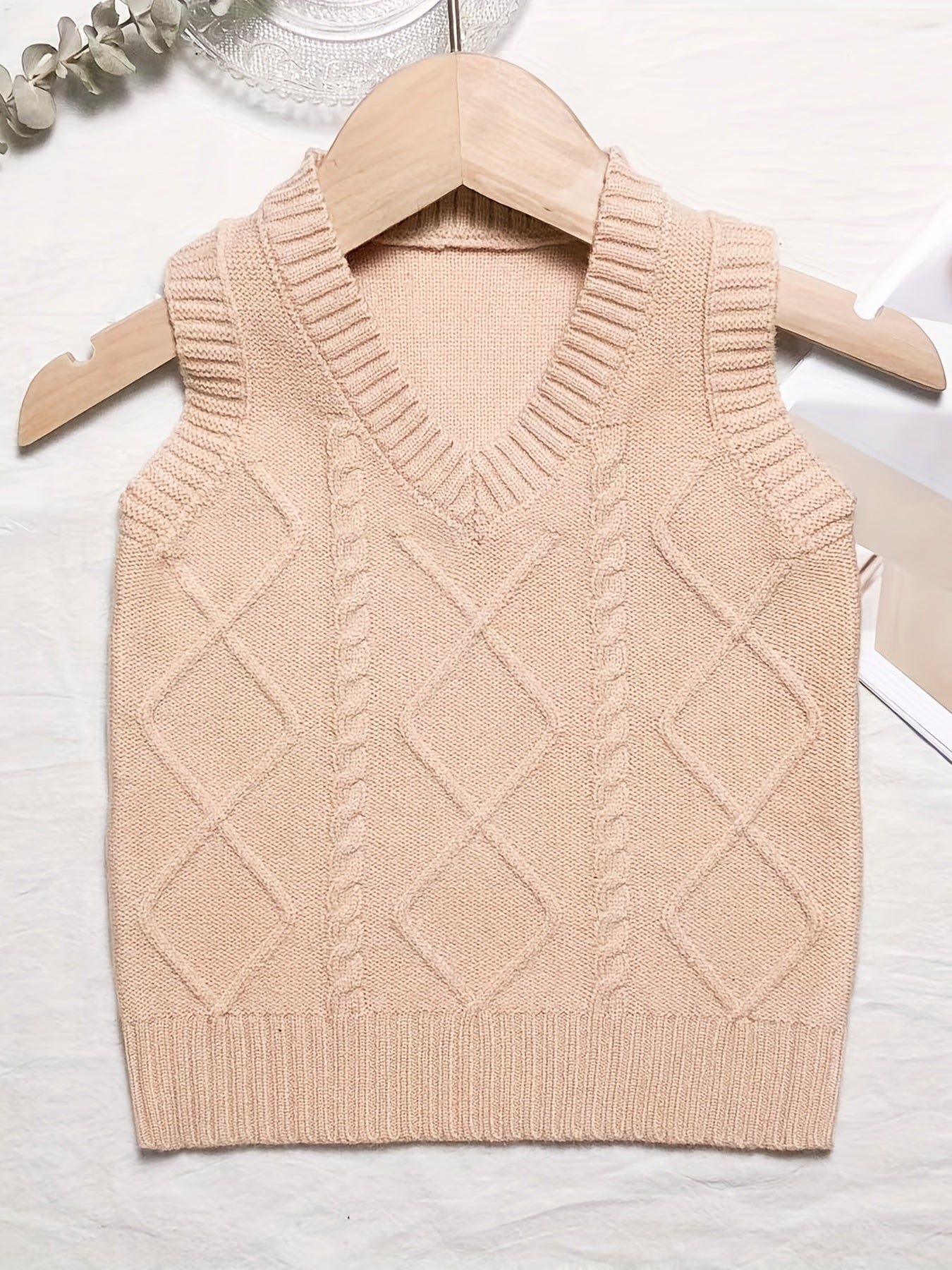 Toddler Baby Girls Knitted Comfy Vest Sleeveless Sweater