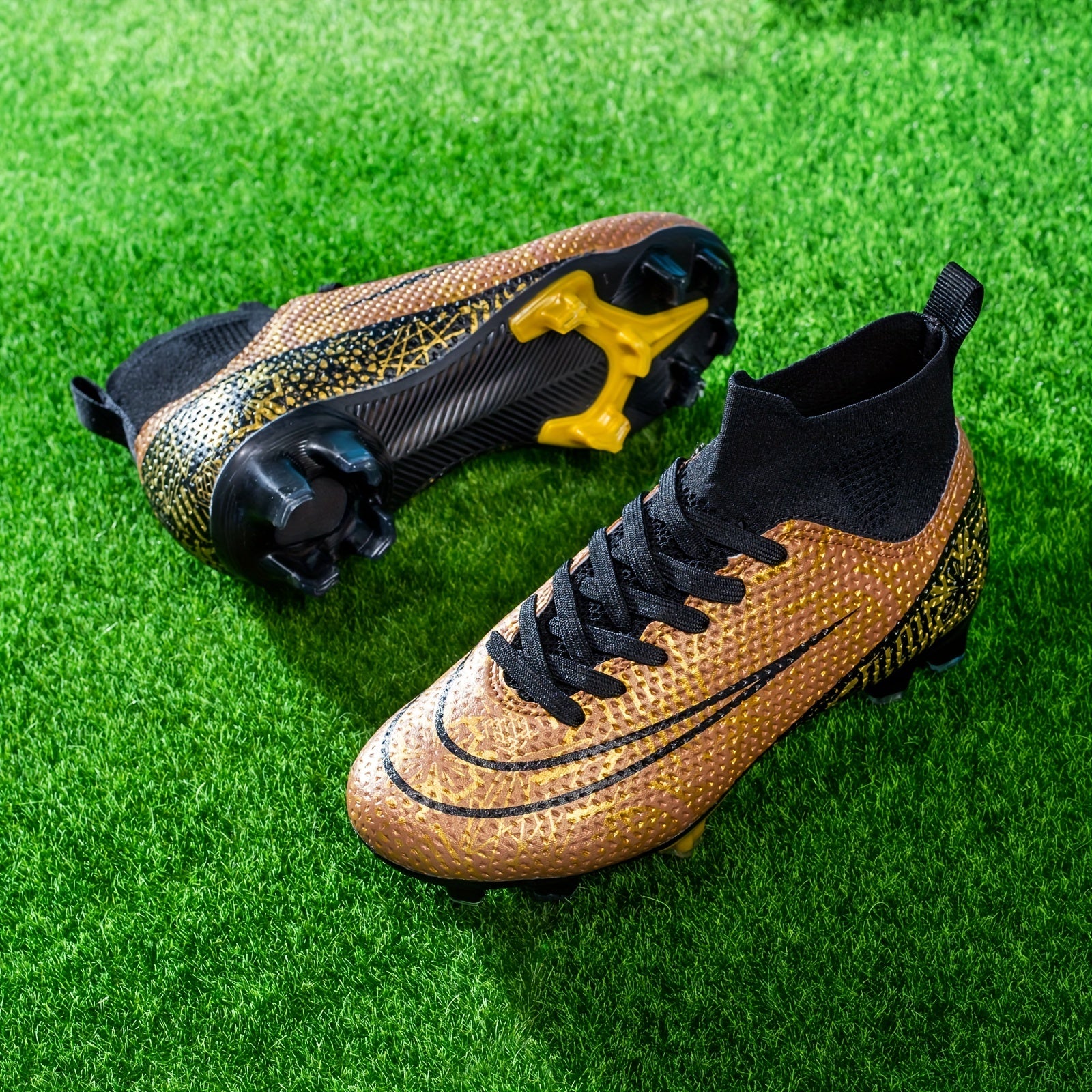 Kids Soccer Cleats Lightweight Non Slip Shoes Boys Girls