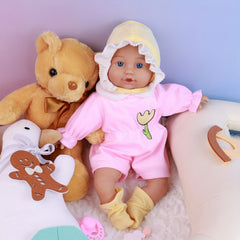 MOXXGFT 33cm Reborn Toddler Doll with Clothes and Pacifier