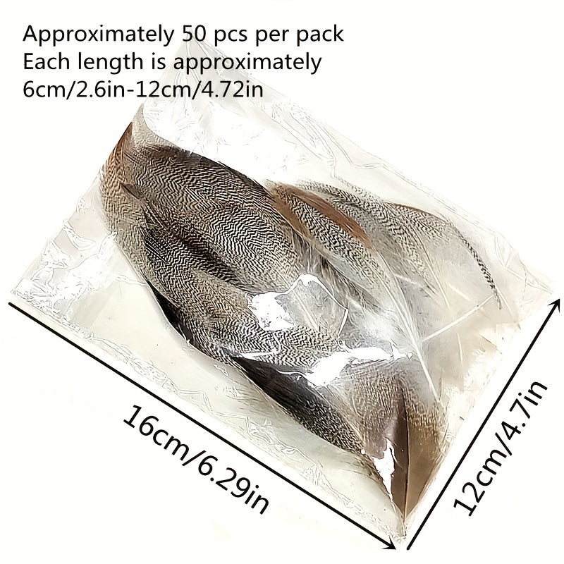 50pcs Spotted Tying Features For Flies Bait Hook Fly Tying Material