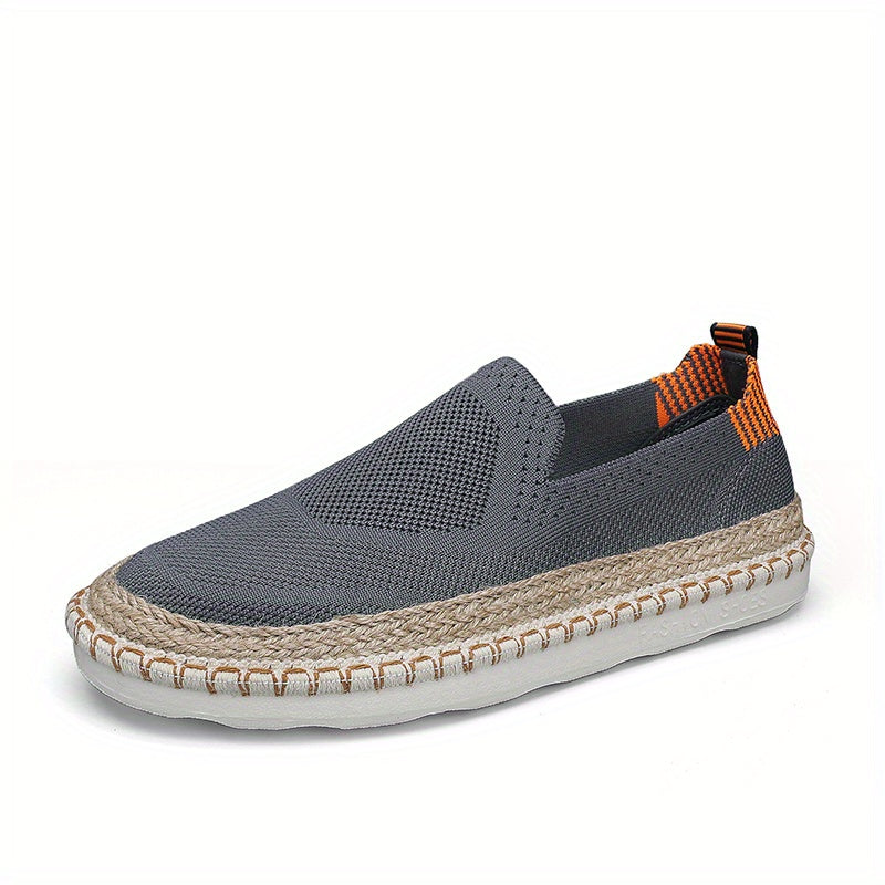 Men's Lightweight Espadrille Loafer Shoes Breathable Slip On Shoes