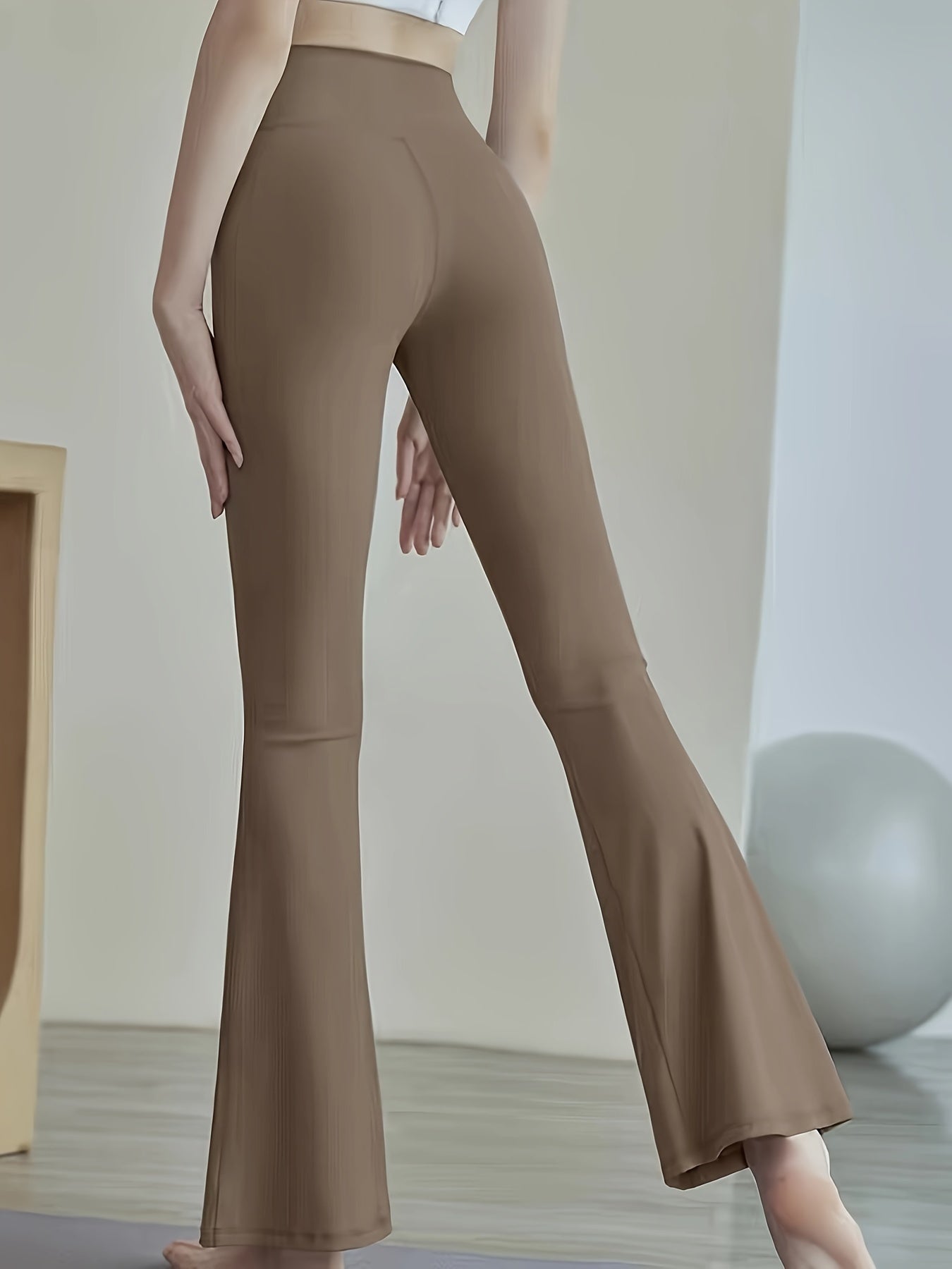Flare Yoga Leggings High Waist Stretch Sports Pants Women's Activewear