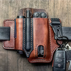 Tactical Tool Belt PU Leather Bag Portable Tool Storage Bag Holster