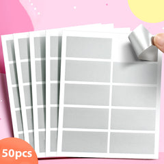 5pcs Scratch Card Stickers DIY Small Cards Self Adhesive Labels