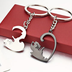 Heart Shaped Cat Keychains - Ideal Gift for Loved Ones
