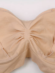 Front Buckle Push Up Wireless Bra Set