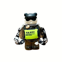 Large Capacity Bear Plastic Cup with Straw