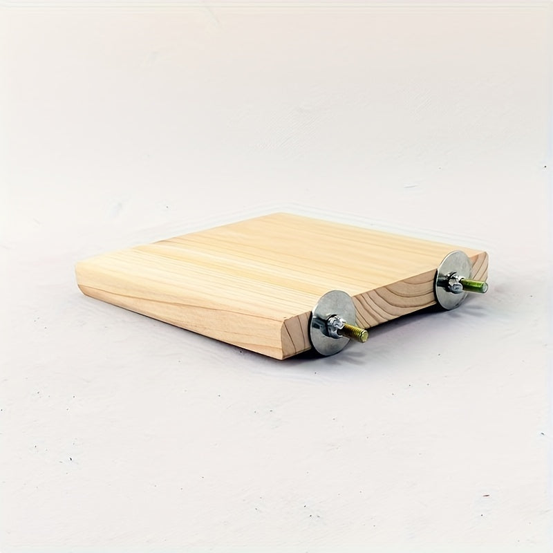 Parrot Stand Board Log Stand Board Bird Habitat Toy Platform