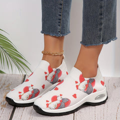 Cartoon Cat Mesh Running Shoes Lightweight Breathable Non-slip Outdoor Sport Sne