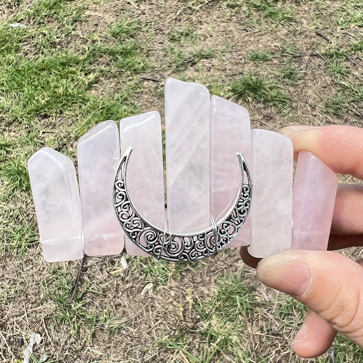 Natural Amethyst Crystal Hairclip Strong Hold Hair Clip Hair Accessories