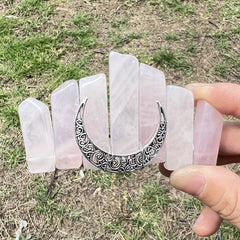 Natural Amethyst Crystal Hairclip Strong Hold Hair Clip Hair Accessories