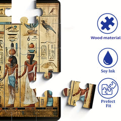 1000pc Egyptian Murals Jigsaw Puzzle - DIY Wooden Crafts Home Decor