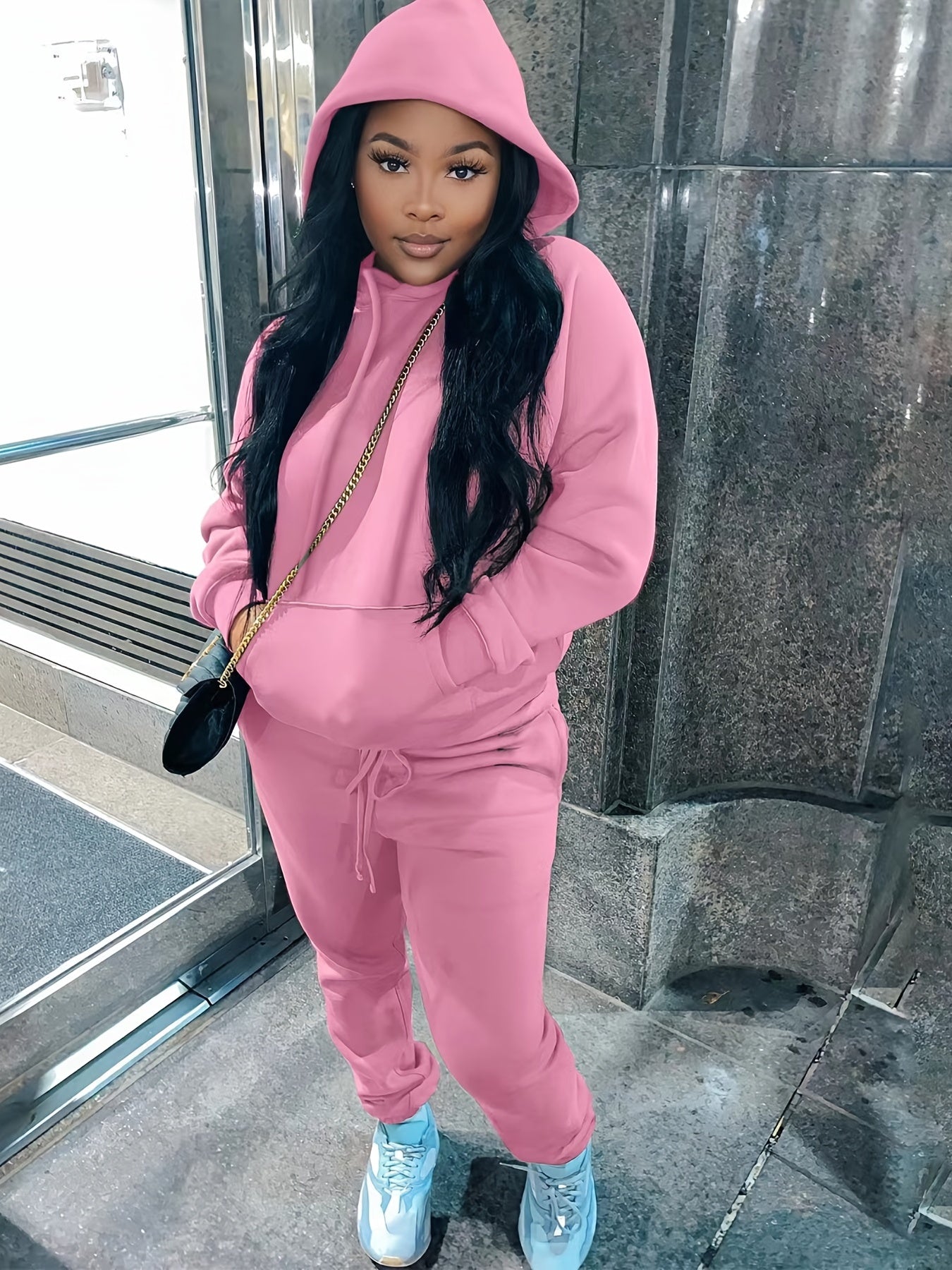 Casual Two Piece Set Hoodies & Pants Outfit