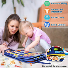 Busy Board for Toddlers 12 in 1 Sensory Toy