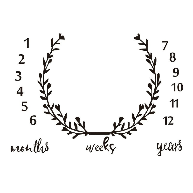 Baby 1 Month Anniversary Photo Backdrop