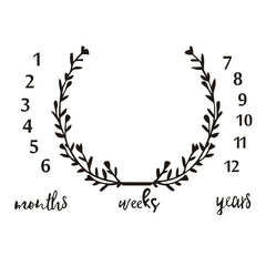 Baby 1 Month Anniversary Photo Backdrop
